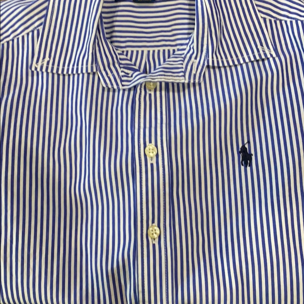Worn once! polo button down shirt